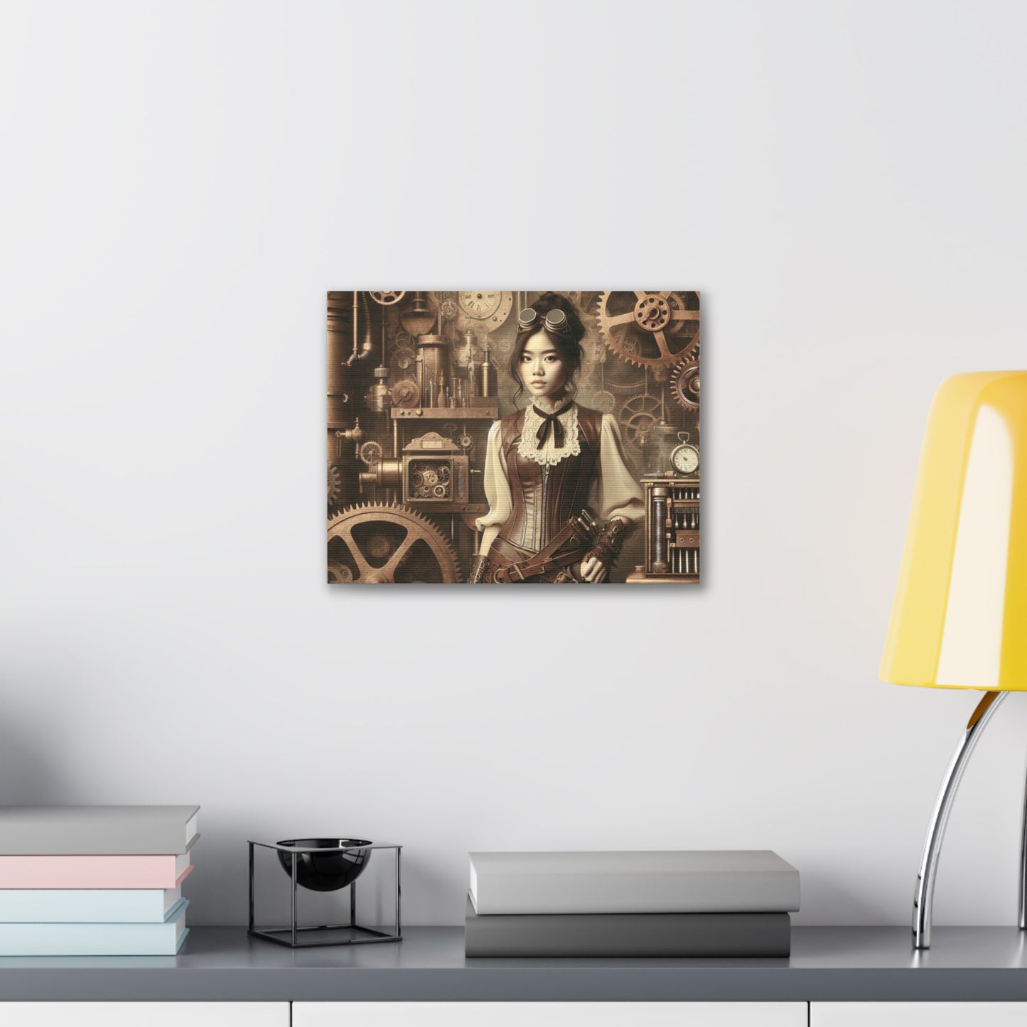 Steampunk Shopgirl Canvas Gallery Wraps