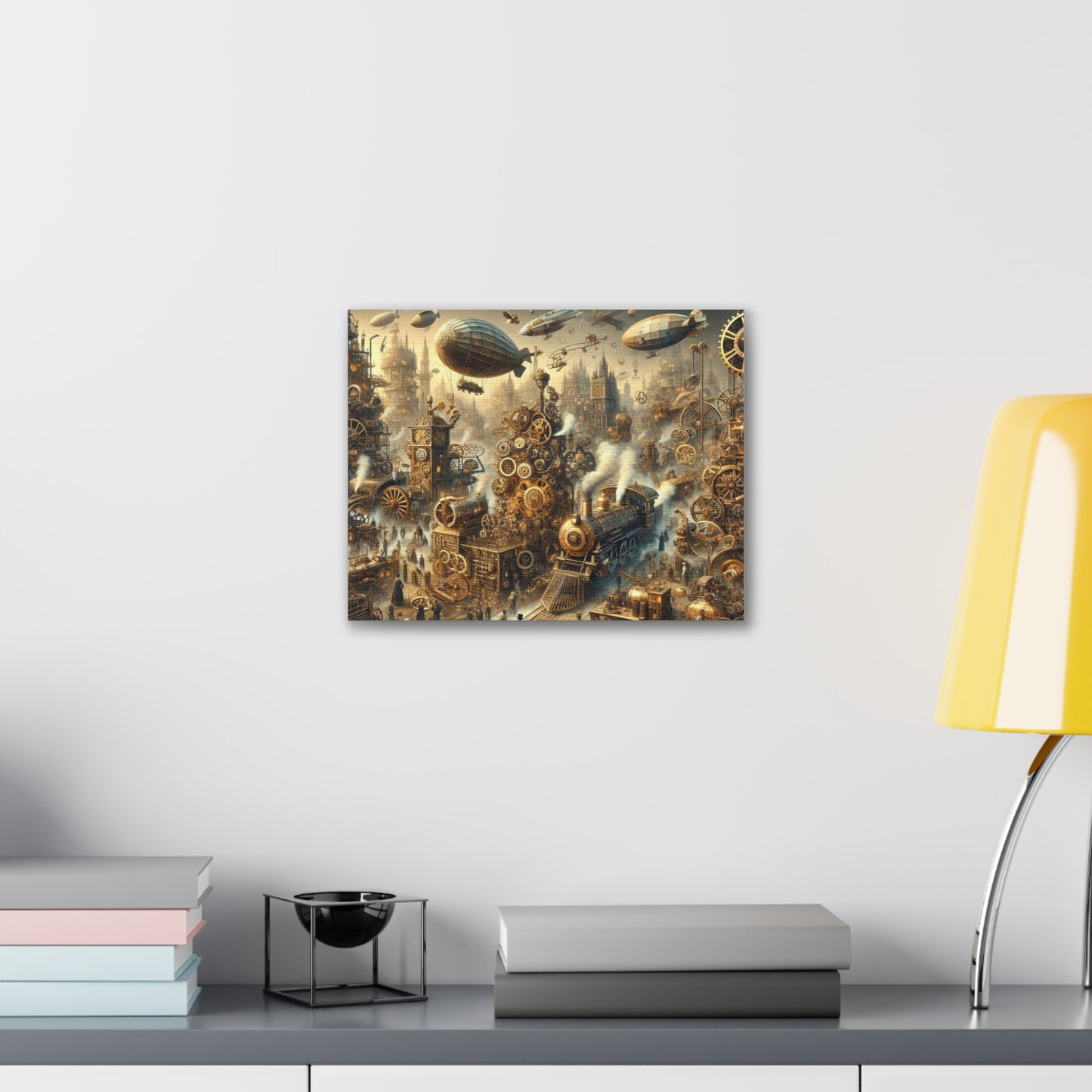 Steampunk City Canvas Gallery Wraps