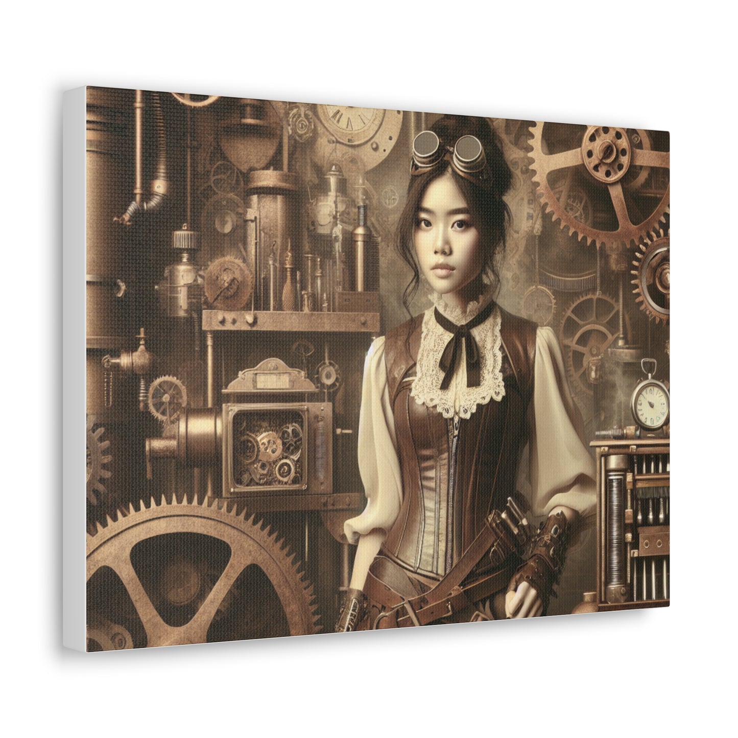 Steampunk Shopgirl Canvas Gallery Wraps