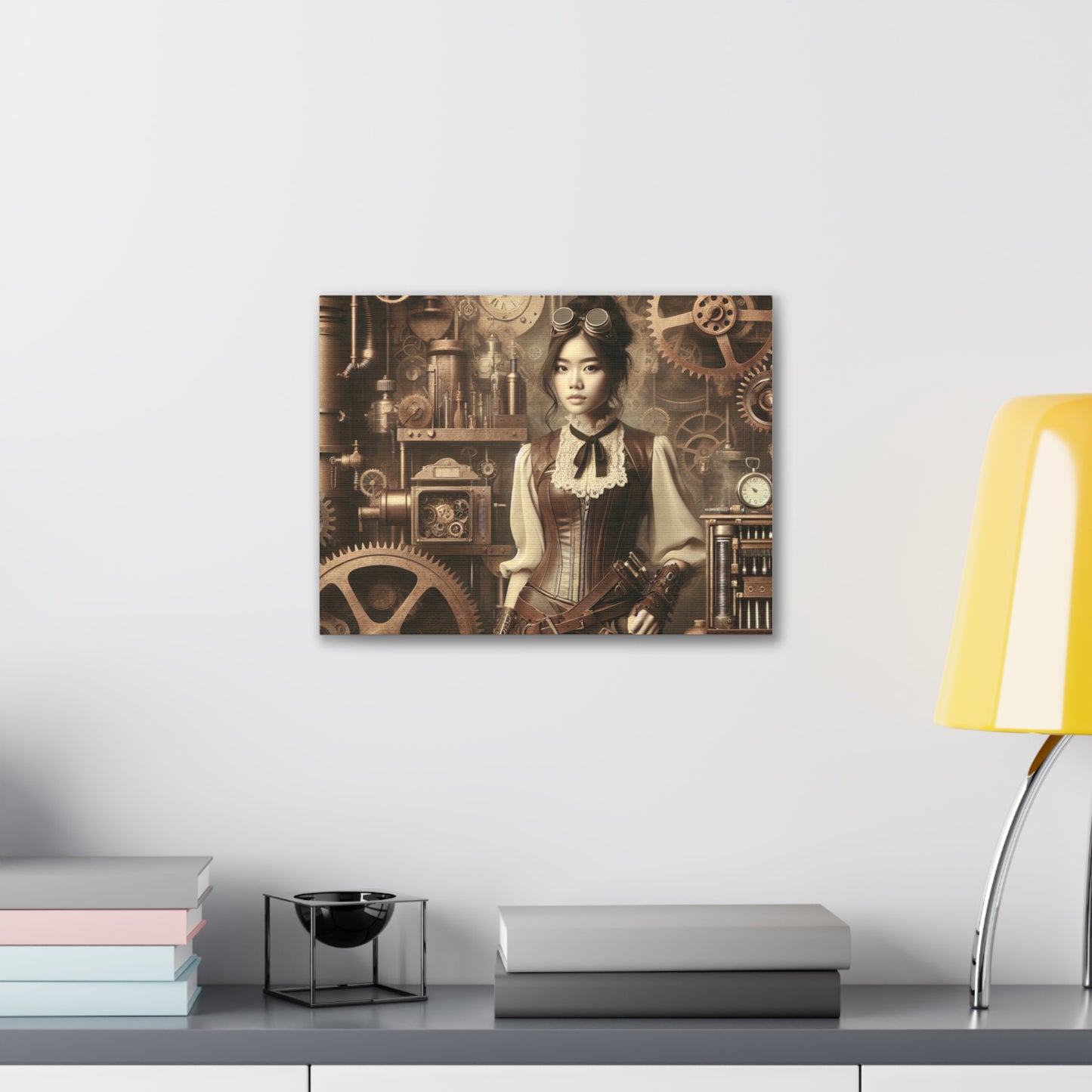 Steampunk Shopgirl Canvas Gallery Wraps