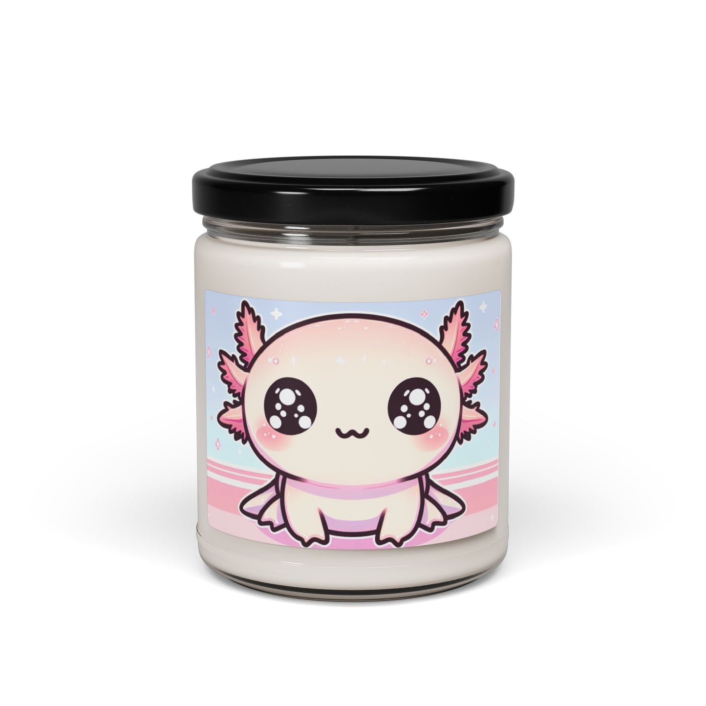 Cute Axolotl Scented Soy Candle, 9oz