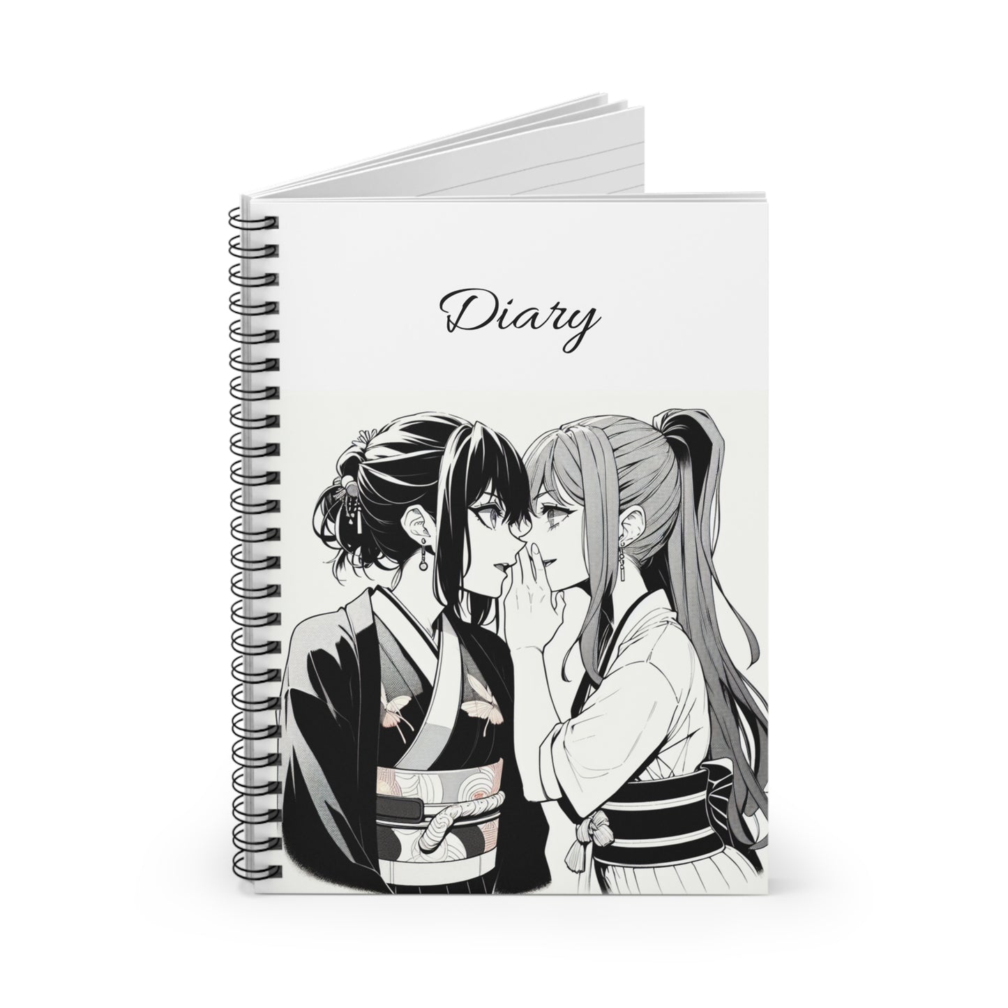 Anime Diary Spiral Notebook - Ruled Line