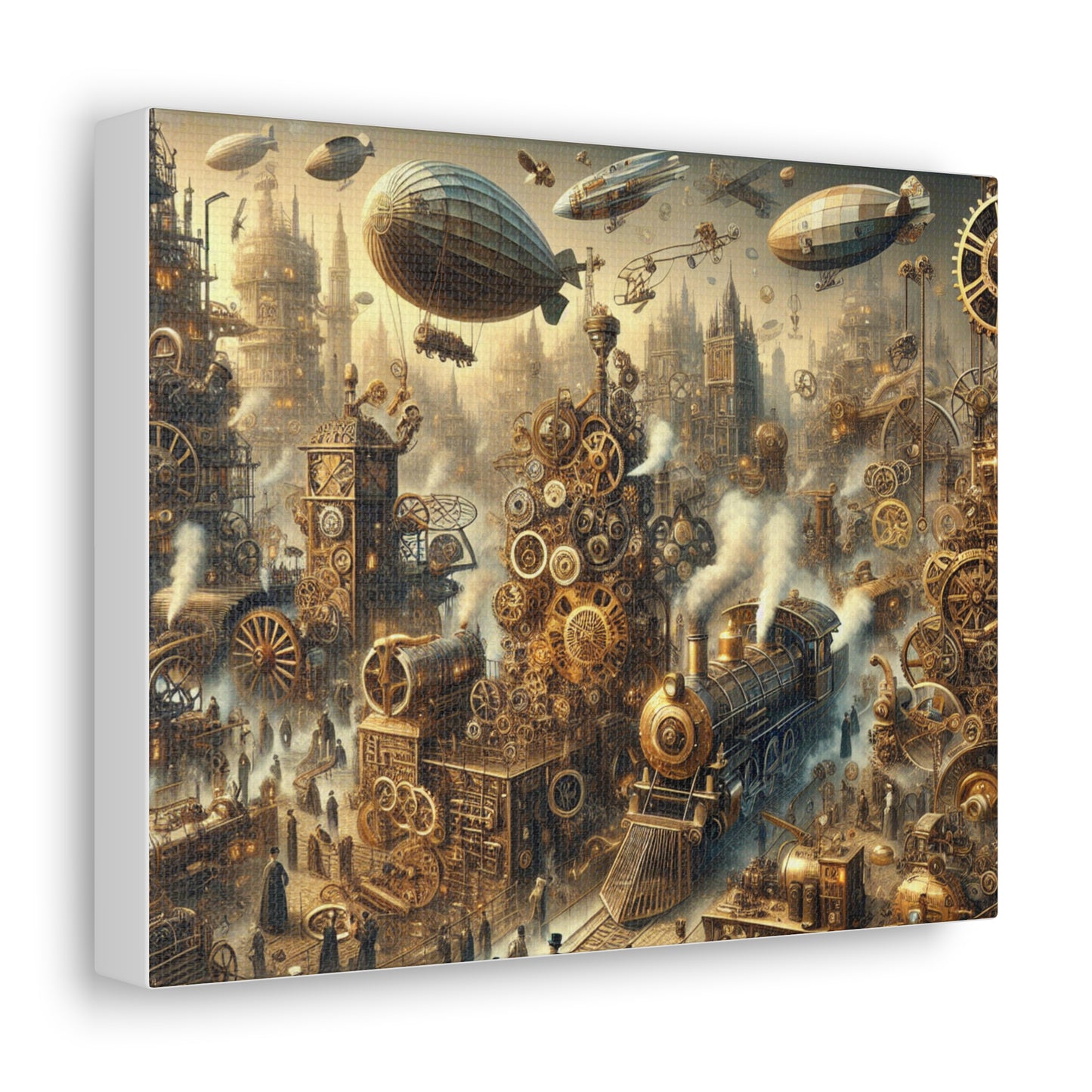 Steampunk City Canvas Gallery Wraps