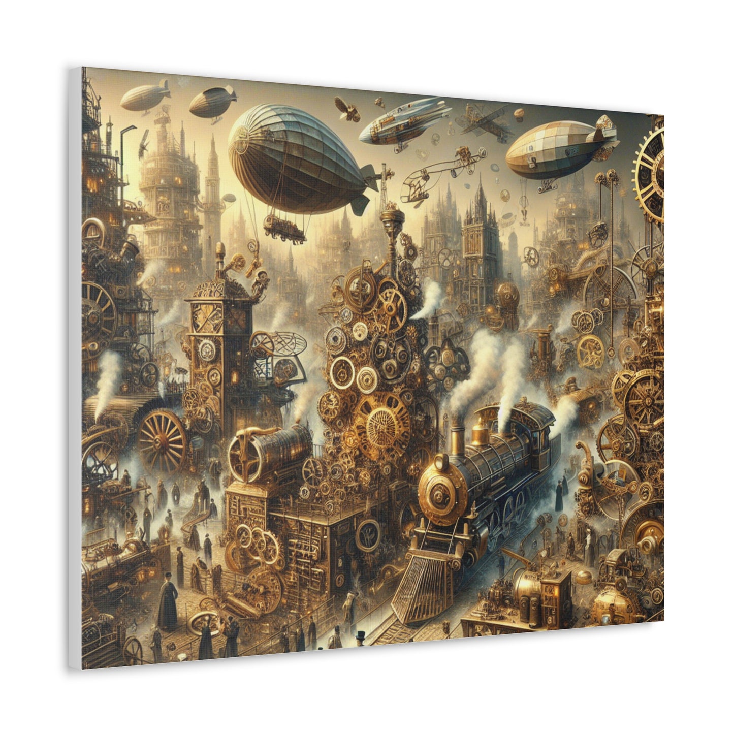 Steampunk City Canvas Gallery Wraps