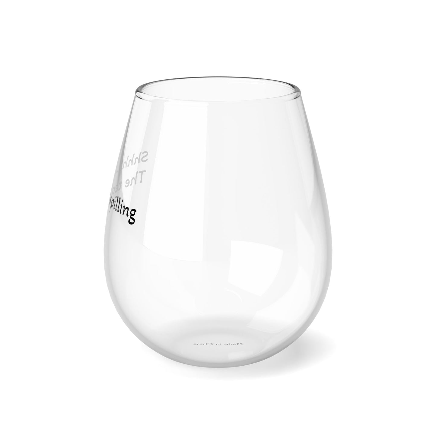 Shhh...Stemless Wine Glass