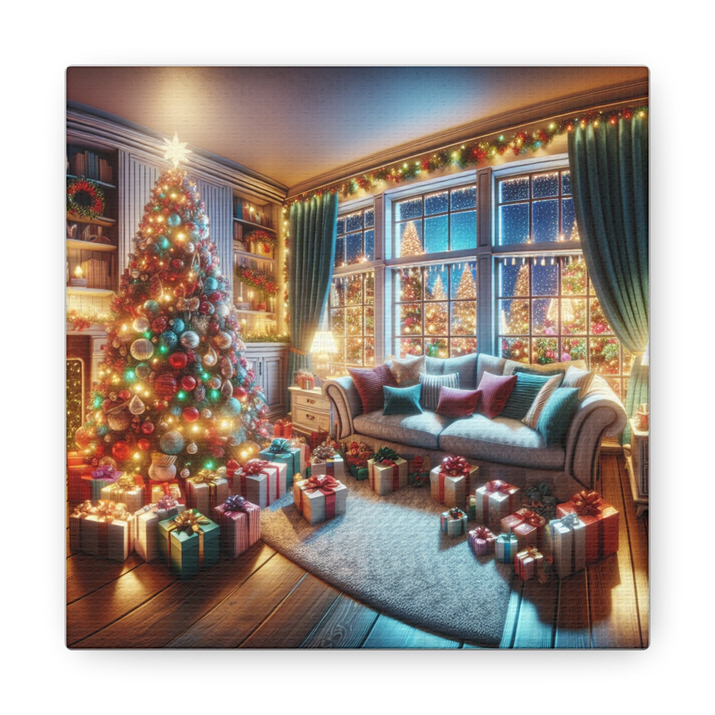 Christmas Eve Canvas Gallery Wraps