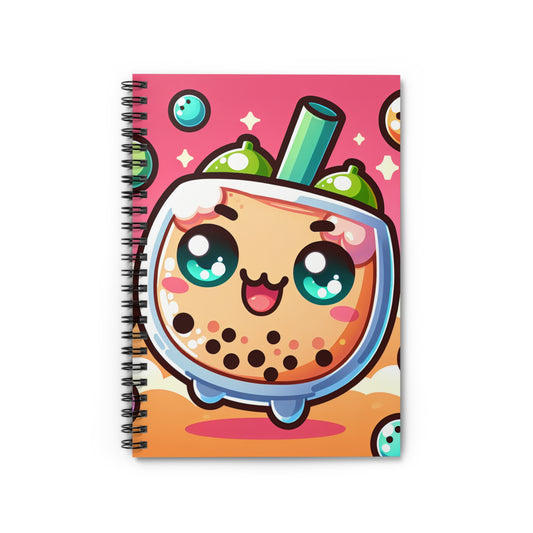 Boba Spiral Notebook - Ruled Line