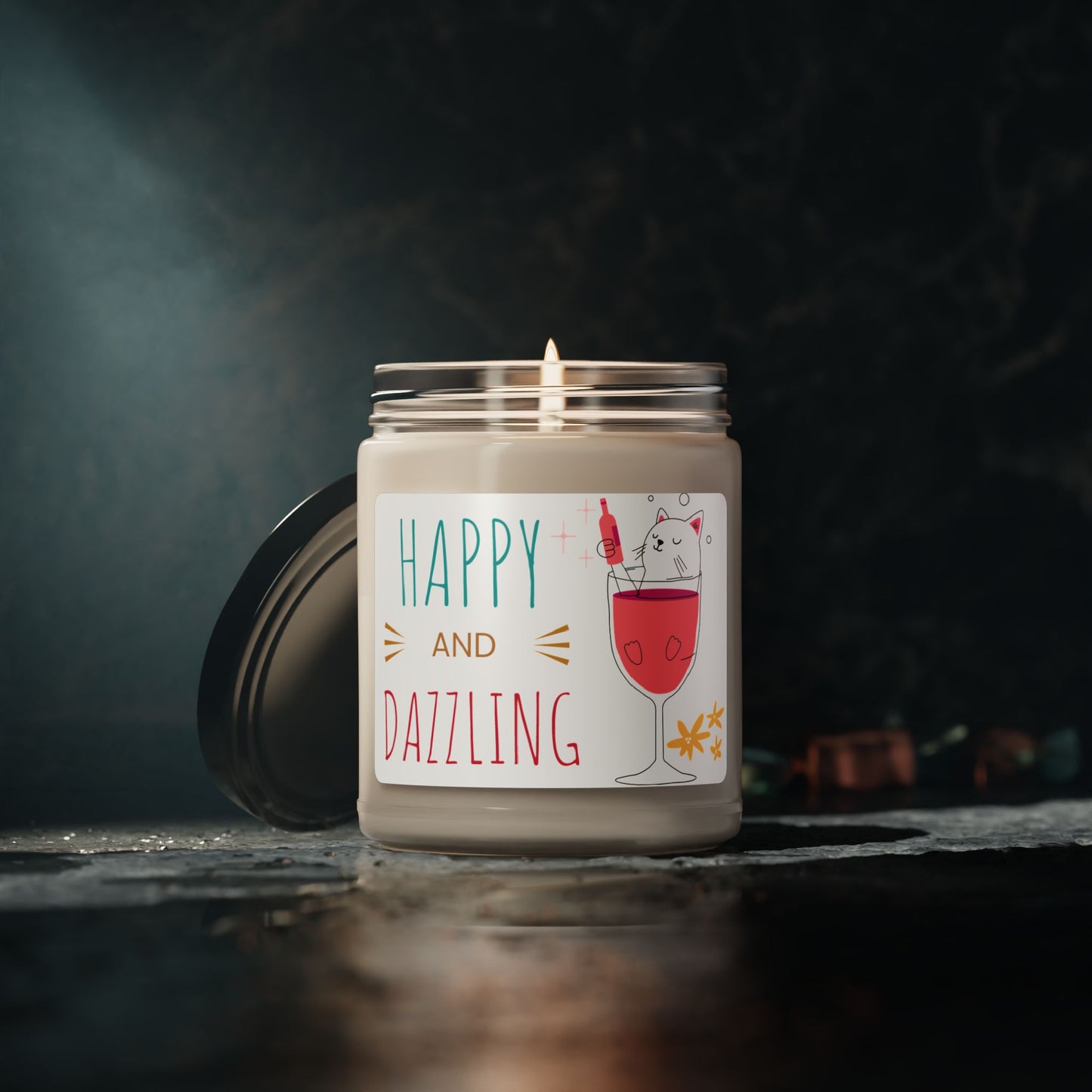 Happy & Dazzling Scented Soy Candle, 9oz