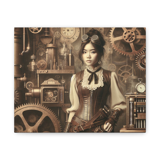 Steampunk Shopgirl Canvas Gallery Wraps