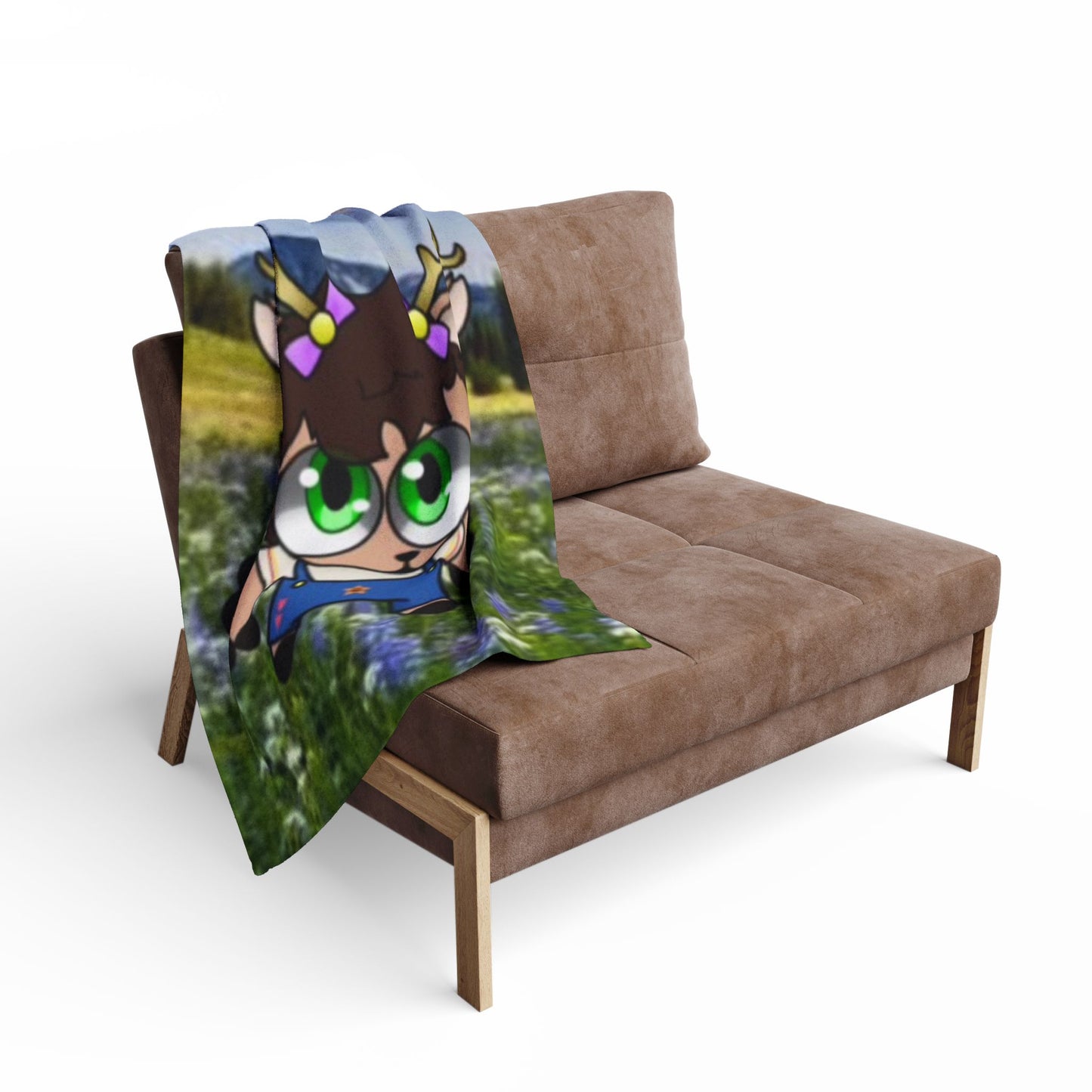 Kawaii Deer Fleece Blanket