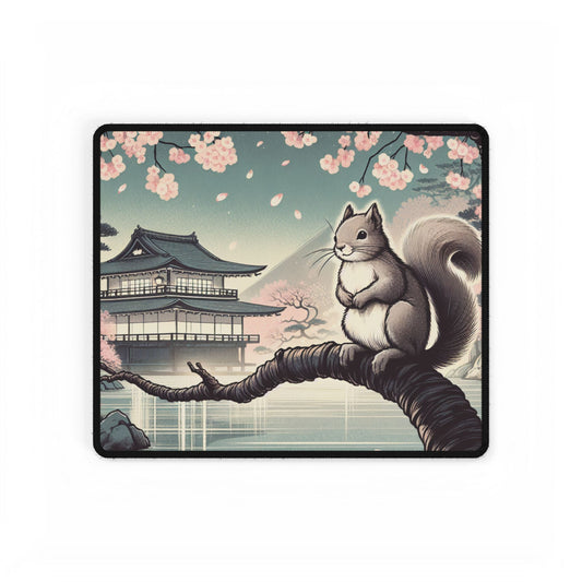 Zen Squirrel Desk Mat