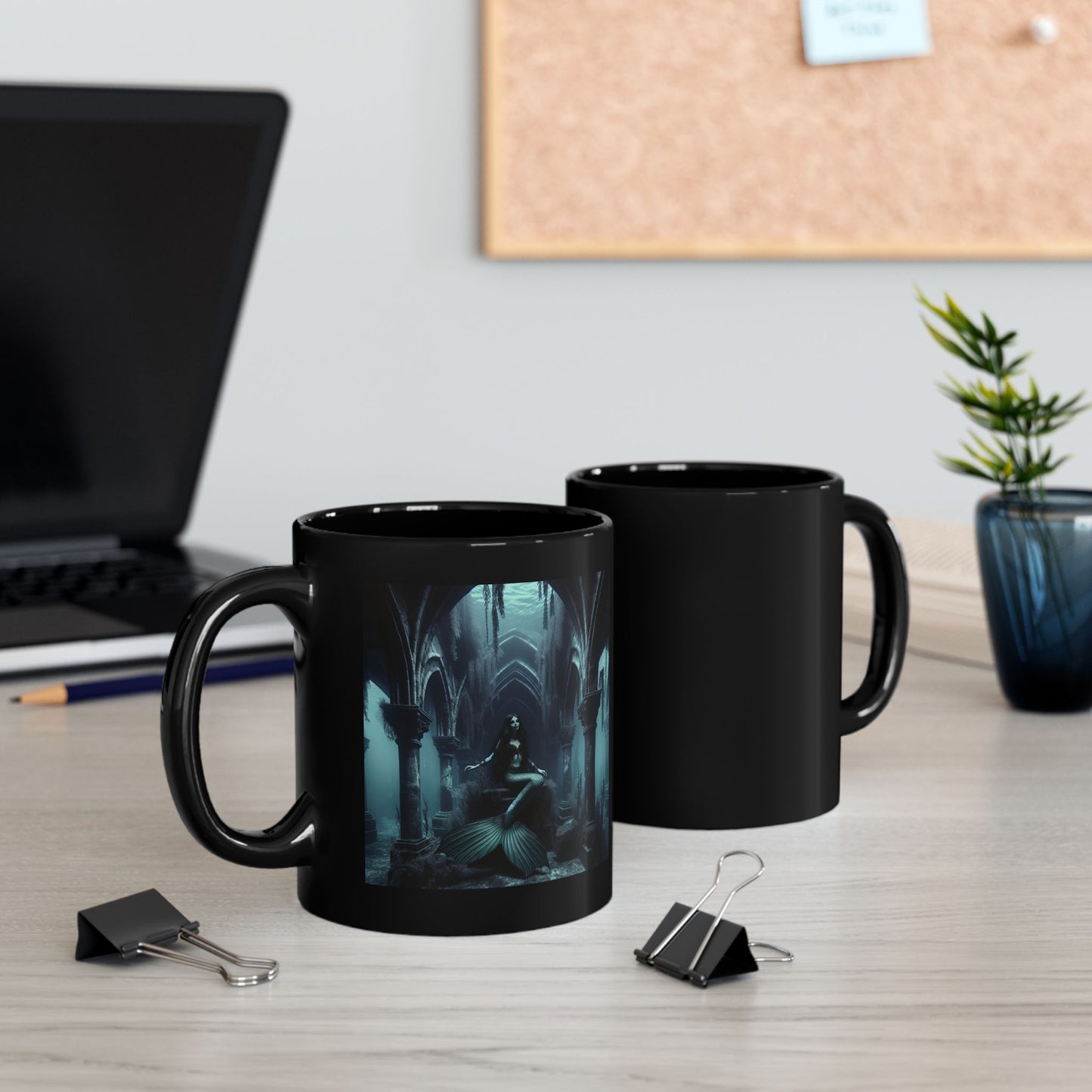 Underwater Darkness Black Mug (11oz, 15oz)