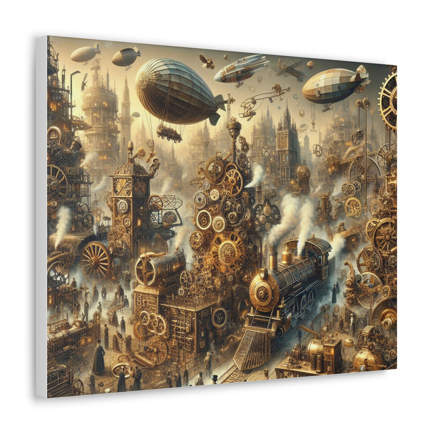 Steampunk City Canvas Gallery Wraps