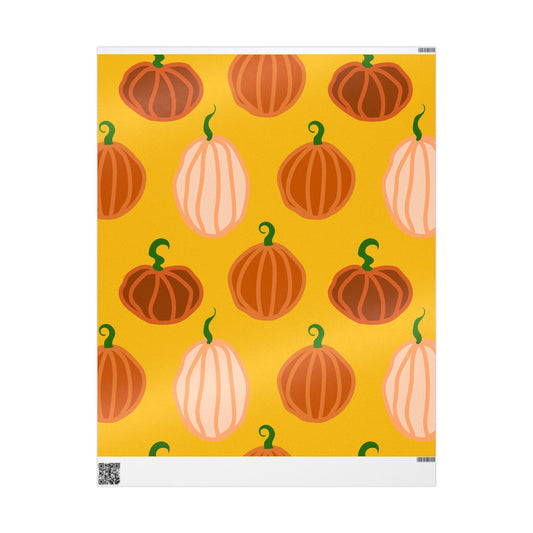 Fall Pumpkin Wrapping Paper