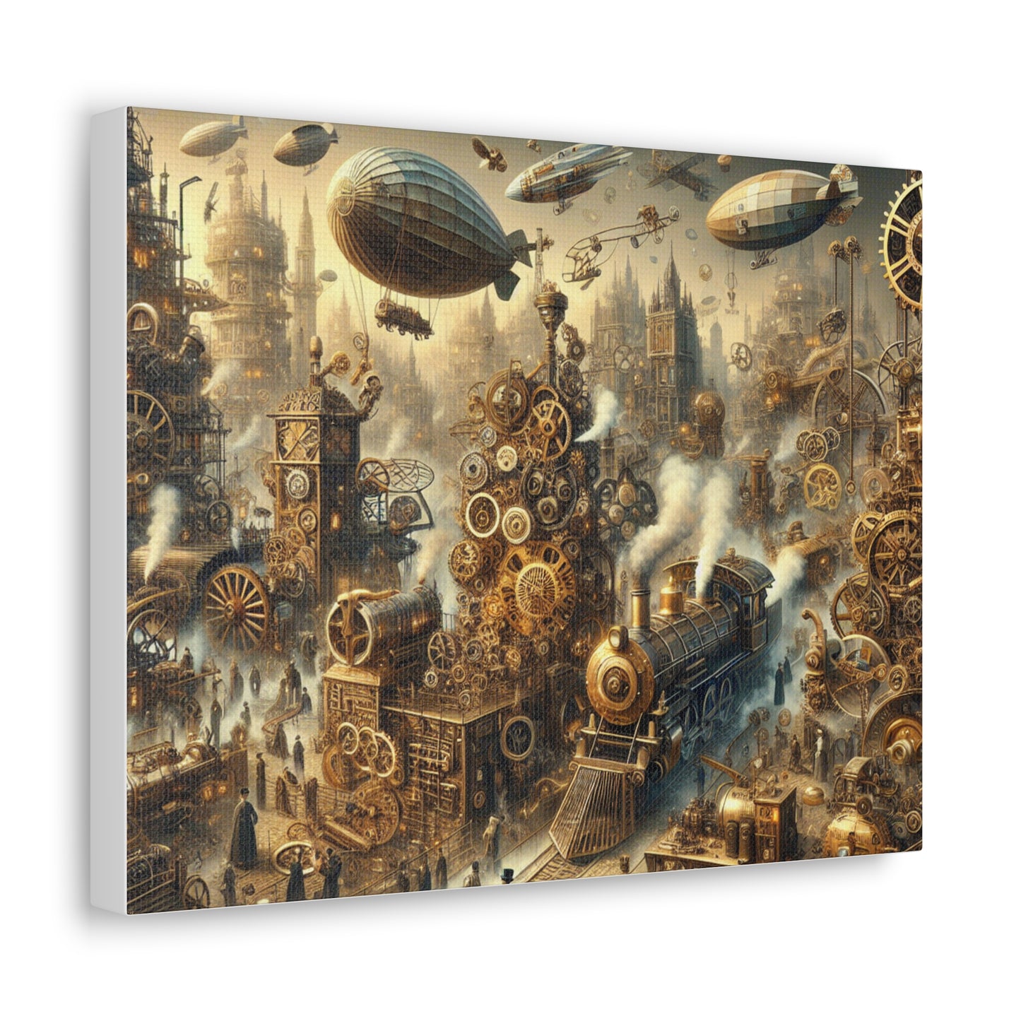 Steampunk City Canvas Gallery Wraps