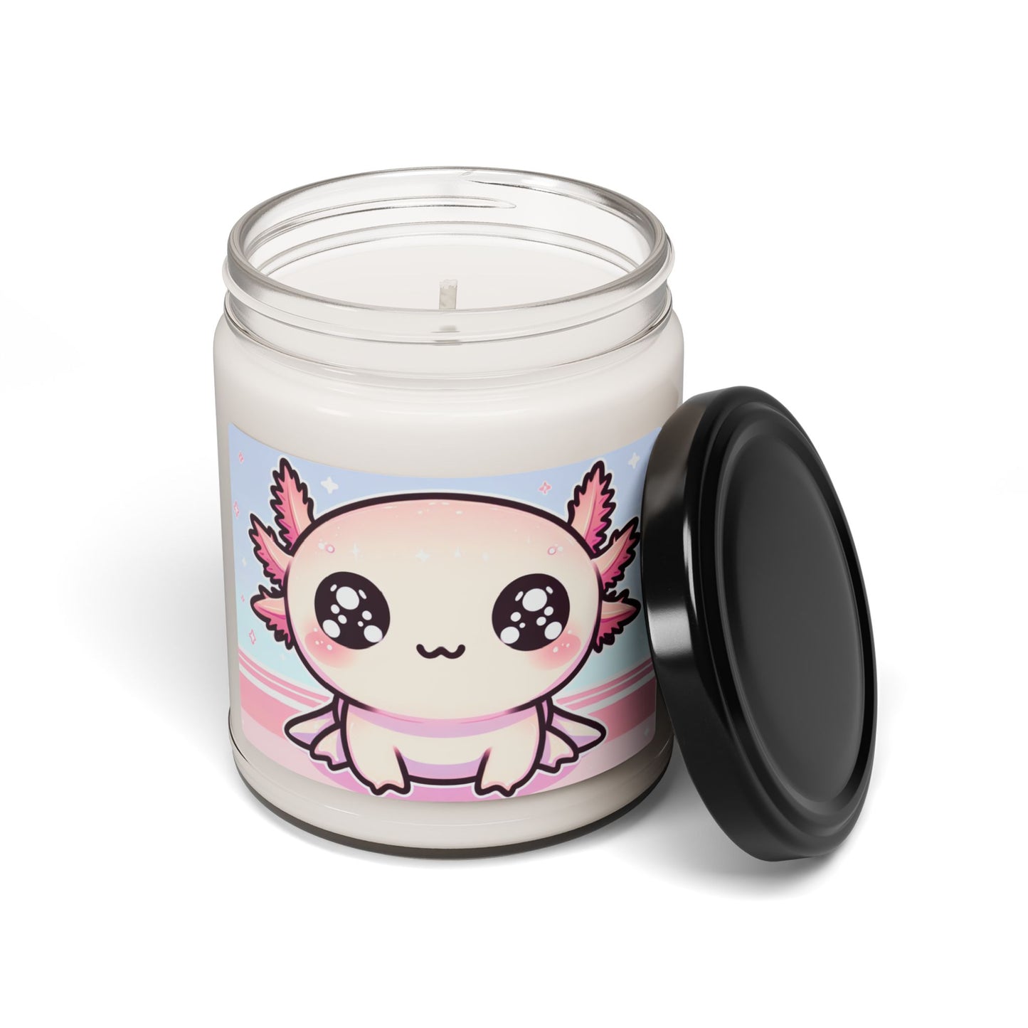 Cute Axolotl Scented Soy Candle, 9oz